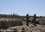 Plaça d'Espanya from roof of Las Arenas shopping centre in Barcelona - A Barcelona food blog
