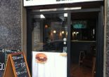 Outside Vespa burger bar, Barcelona food blog, Claire Gledhill